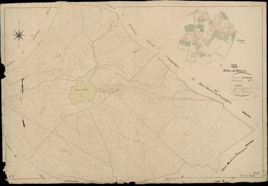 Cadastre napoléonien de Croze (1841)